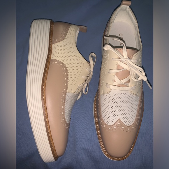 Cole Haan Shoes - COLE HAAN Women's ØriginalGrand Platform Wingtip Oxfords